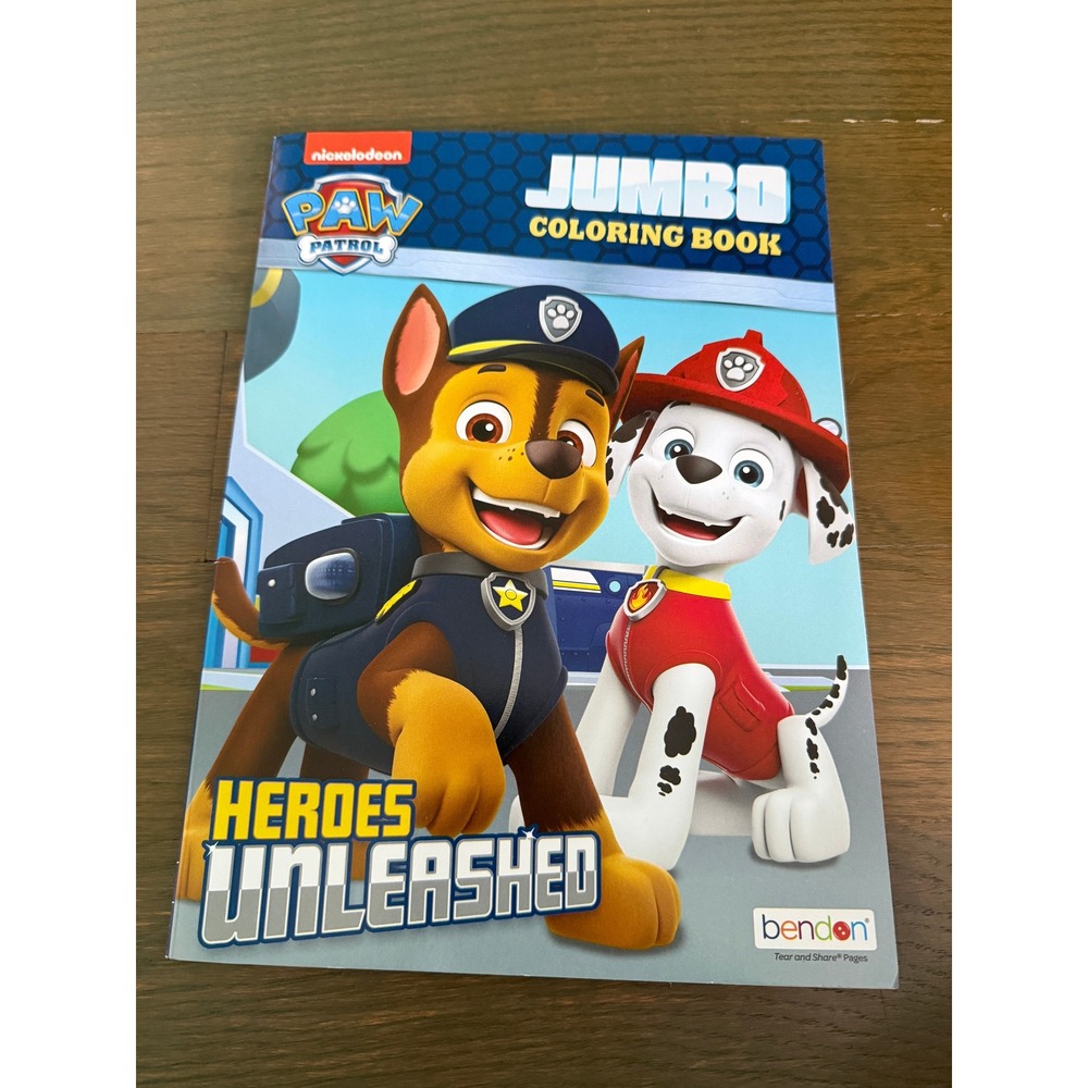 Nickelodeon PAW Patrol Heroes Unleashed Jumbo Coloring Book Bendon